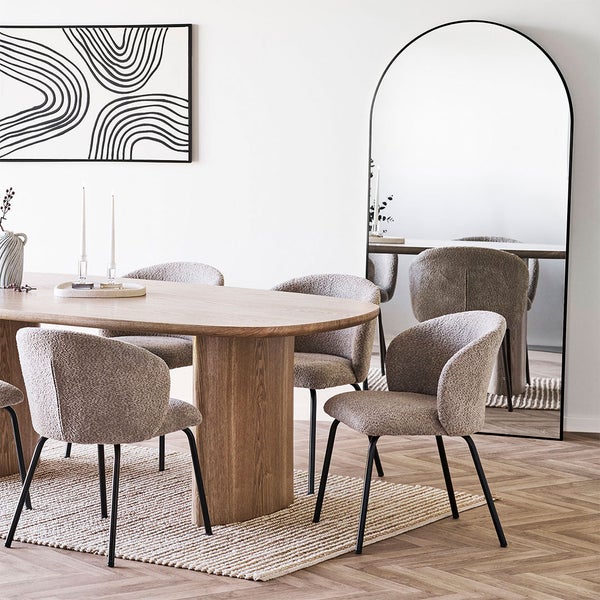 Madrid Spiegel 90x180cm schwarz. 90 X 3 X 180 cm