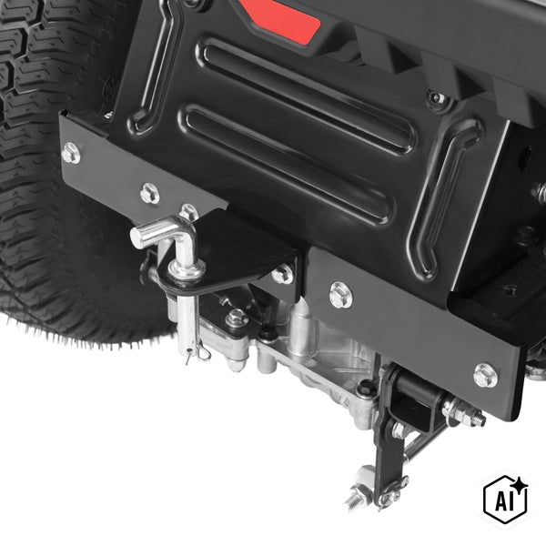 Anhängevorrichtung für Rasentraktor aus robustem Metall