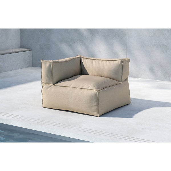Rambo Sitzsack Eckteil beige. 105 X 105 X 75 cm