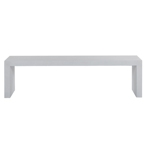 Gartenbank TARANTO 150 cm Beton Weiß