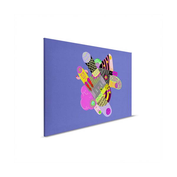 Leinwandbild mit abstraktem Muster