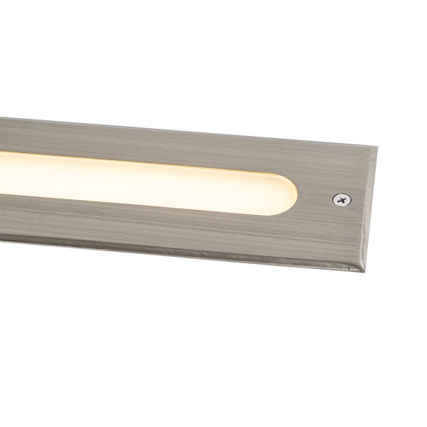 Moderner Bodenstrahler Stahl 30 cm inkl. LED IP65 - Eline