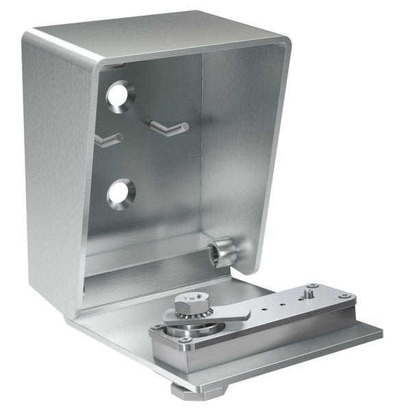 BASI SSZ 350 Schlüsselsafe aus 3 mm Edelstahl mit 2 Schlüsselhaken einstellbare 4-stellige Zahlenkombination