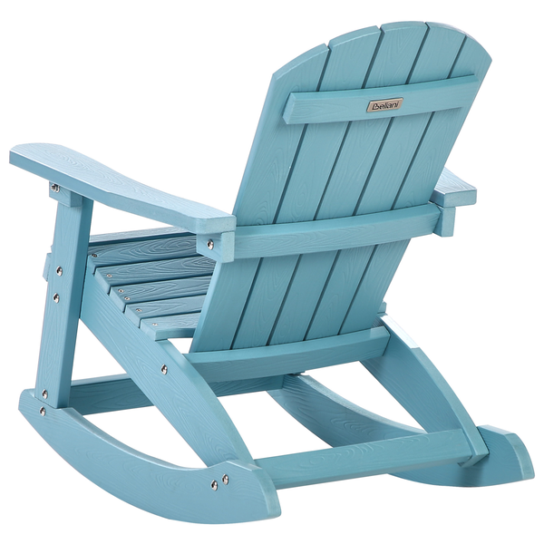 Garten Schaukelstuhl für Kinder ADIRONDACK Hellblau
