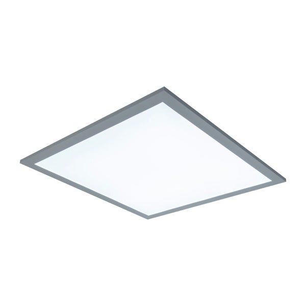 LED Panel-Deckenleuchte NICO, funktionelle Deckenleuchte aus Metall und Kunststoff in weiß, mit festverbauten LED und vielen Funktionen, ideal für Büro, Praxis oder Werkstatt, ca. 45 x 45 cm