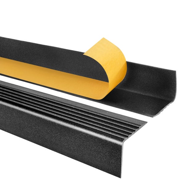 Treppenkantenprofil aus Metall mit Klebestreifen