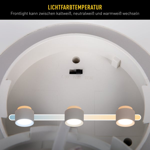 Einstellbare Lichtfarbtemperatur der Leuchte