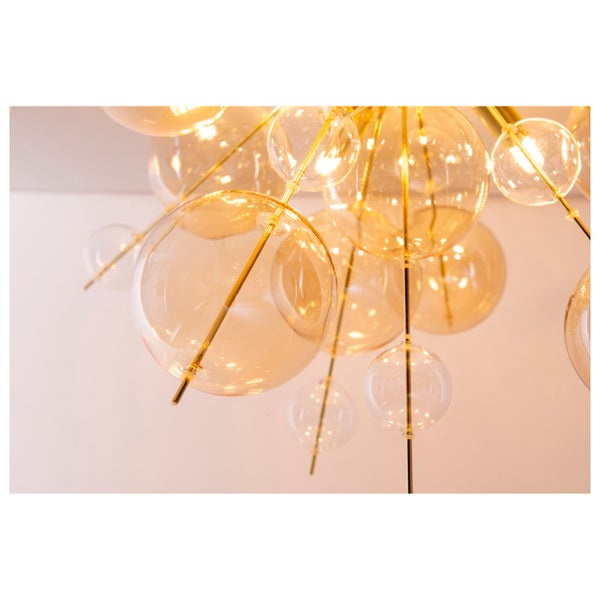 Deckenleuchte mit Glaskugeln