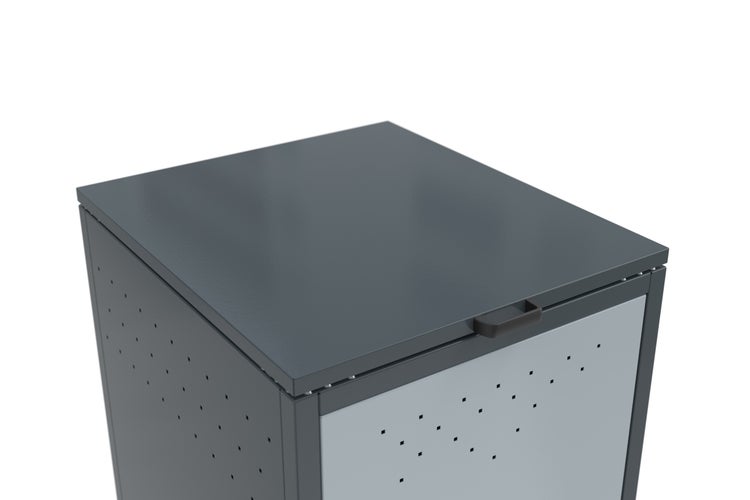 Mülltonnenbox mit Deckel und Griff