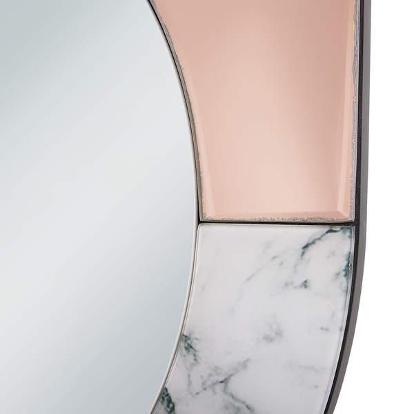 Wandspiegel RETY 50 cm 65 cm Stein Roségold