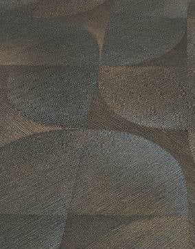 Moderne Küche mit einem Küchenteppich mit Zitronen- und Blaubeermuster