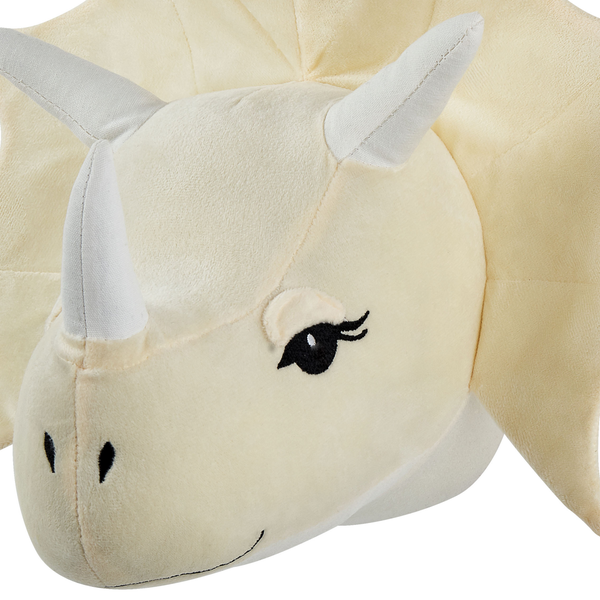 Wanddekoration für Kinder Dinosaurier REXX Baumwolle 29 cm Hellbeige