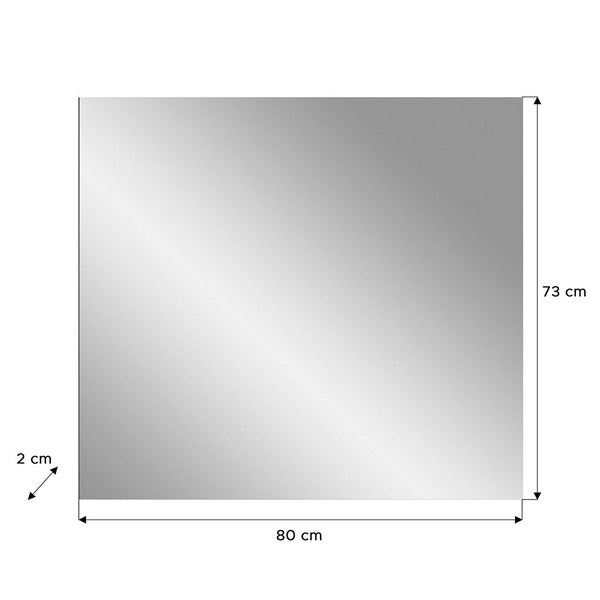 Canu Spiegel Eiche Dekor. 80 X 2 X 73 cm