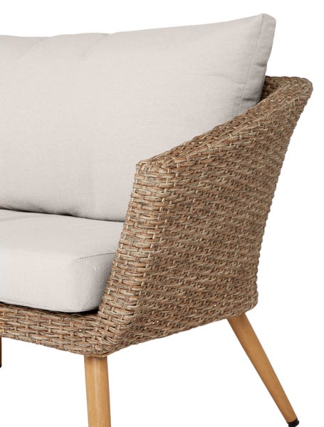 Johannes Gartensofa 3 pers. inkl. Auflagen, beige. 181 X 78 X 70 cm