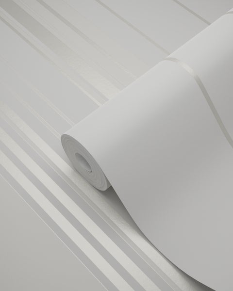 Origin Wallcoverings Tapete Streifen Weiß - 53 cm x 10,05 m - 346223