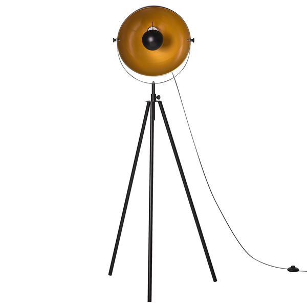 Stehlampe THAMES Metall Schwarz