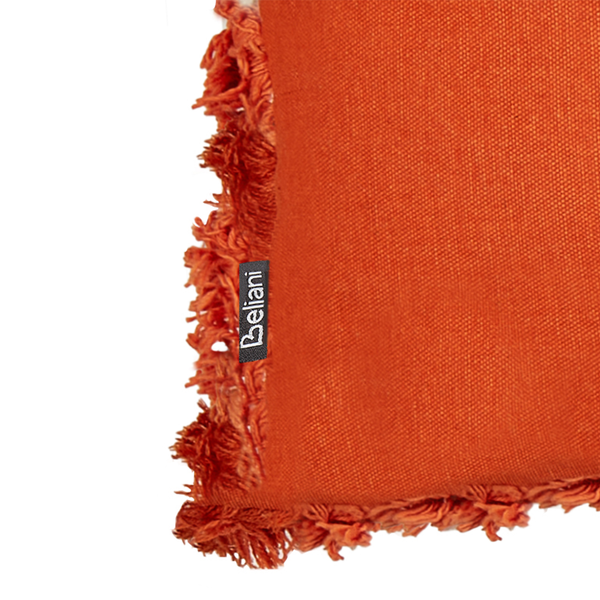 Dekokissen mit Fransen und Beliani Logo