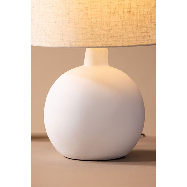 Torcello Beleuchtung Tischlampe 32x32x51cm Beige. 32 X 32 X 51 cm