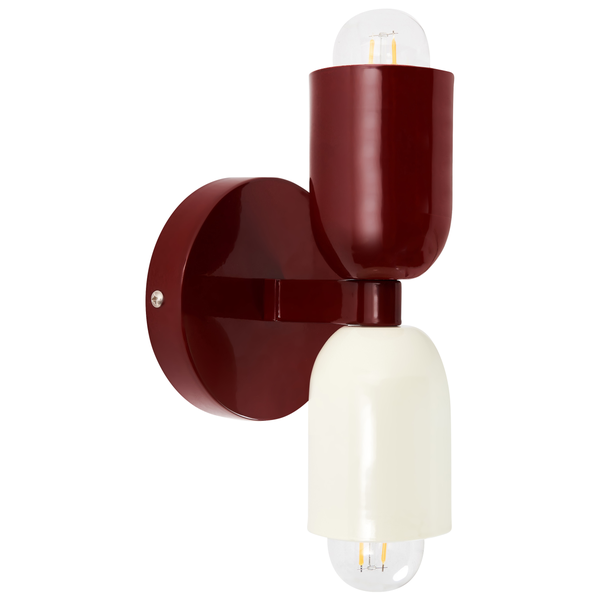 Wandlampe 2er Set TOPI Metall Rot
