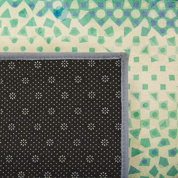 Teppich blau-grün 140 x 200 cm SUSUZ