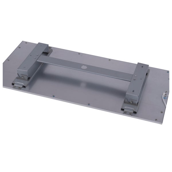 LED Aufbaupanel SORRISO, Aufbauleuchte aus Metall und Kunststoff in Weiß mit fest verbauten LEDs, 30 x 60 cm groß für Innenräume