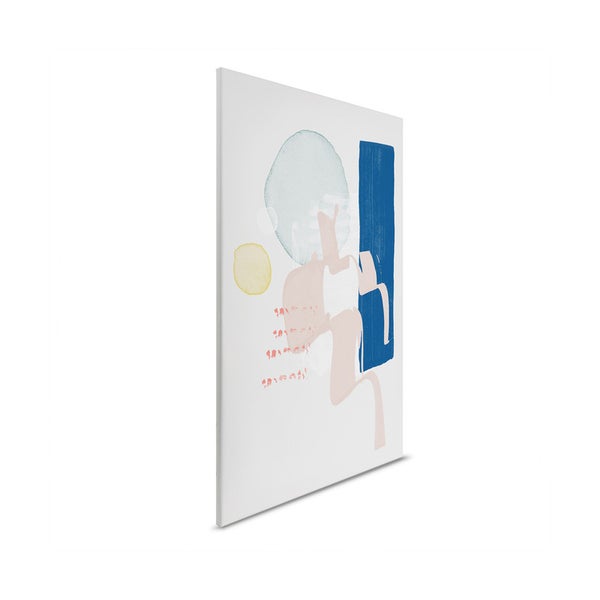 Abstraktes Wandbild mit geometrischen Formen