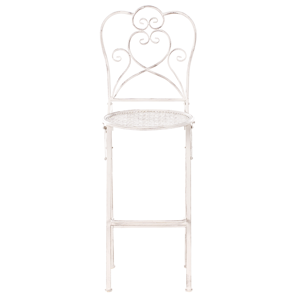 Garten-Barhocker 2er Set TRIESTE klappbar Metall Hellbeige
