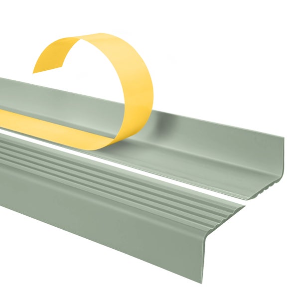 Treppenkantenprofil aus Kunststoff mit Klebestreifen