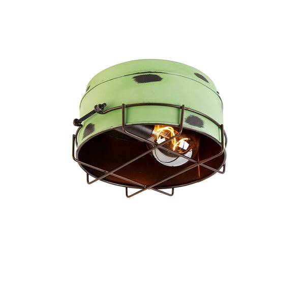 Industrielle Wandleuchte grün 25 cm - Barril