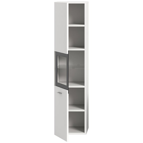 Boston Hochschrank Bad 1 Tür weiß. 30 X 29 X 125 cm