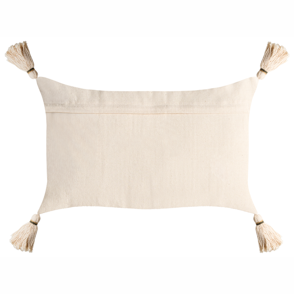 Dekokissen mit Quasten an den Ecken