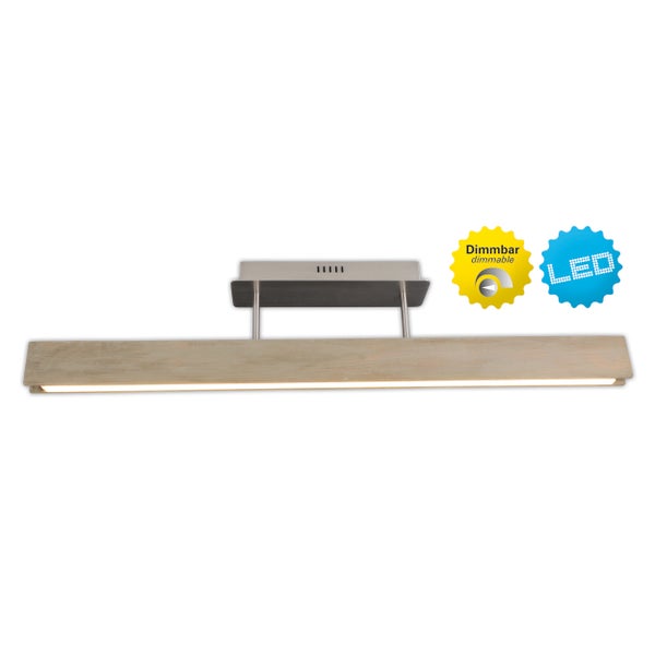 Holzfarbene LED-Badleuchte