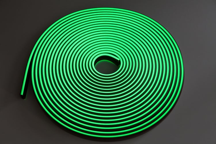 Aufgerollter flexibler LED-Streifen