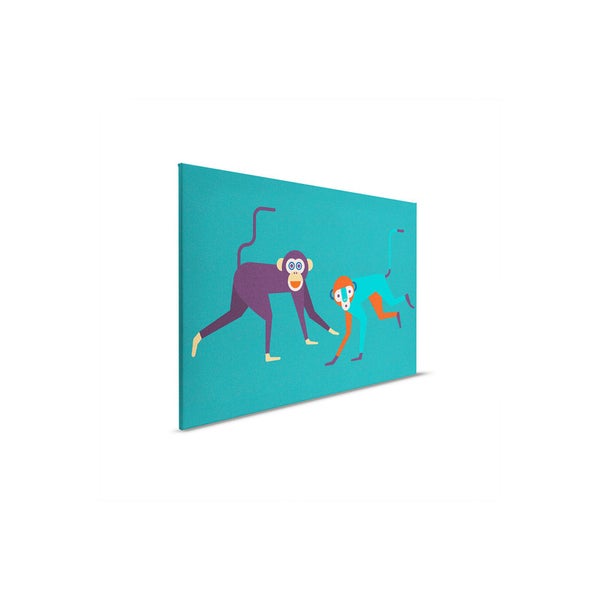 Leinwandbild mit Affenmotiv