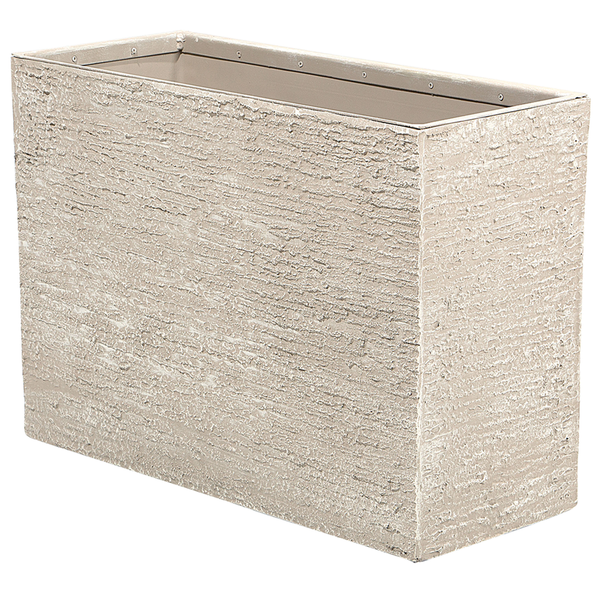 Rechteckiger Pflanzkasten mit strukturierter Oberfläche