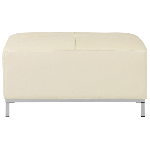 Ottomane OSLO Echtleder Creme