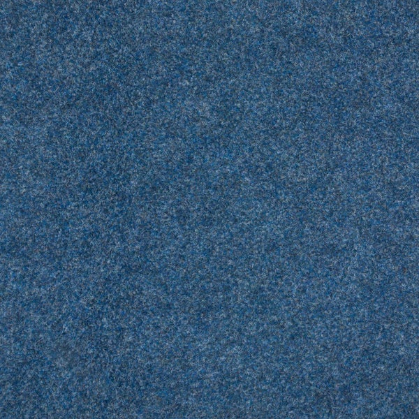 Struktur eines blauen Nadelfilz-Teppichbodens.