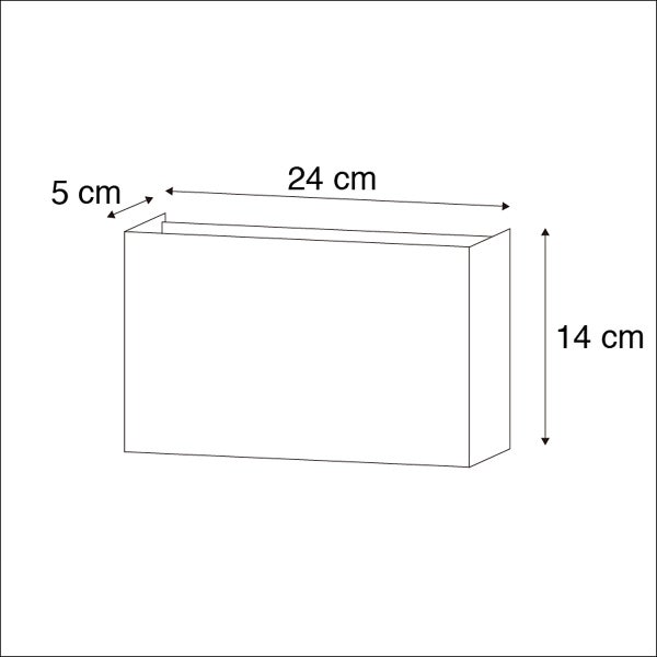 2er-Set moderne Wandleuchten schwarz - Otan
