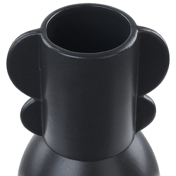 Blumenvase MYTILENE Keramik 29 cm Schwarz