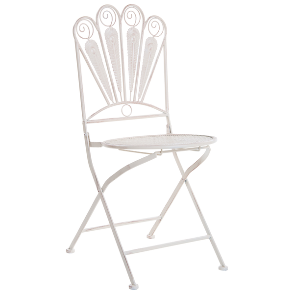 Gartensessel aus Metall mit klappbarem Gestell