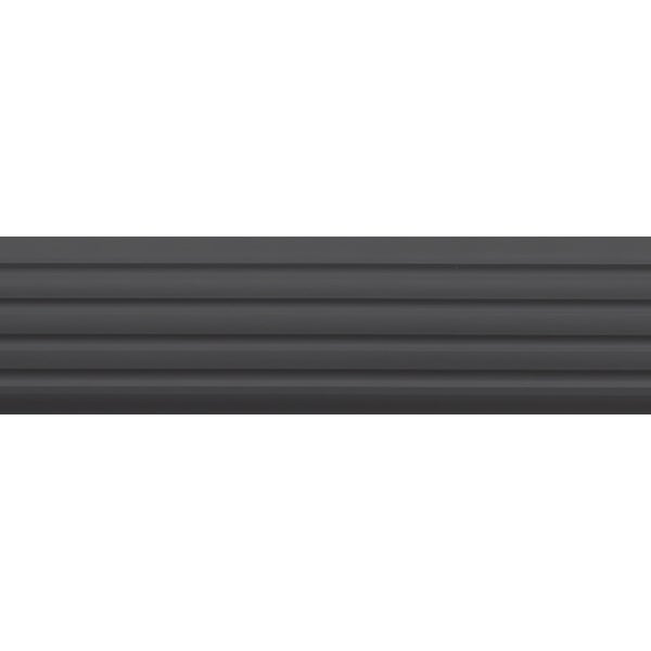 Graue Fassadenverkleidung aus Kunststoff