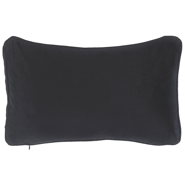 Dekokissen 2er Set GUDARI Samtstoff 30 x 50 cm Schwarz Streifenmuster