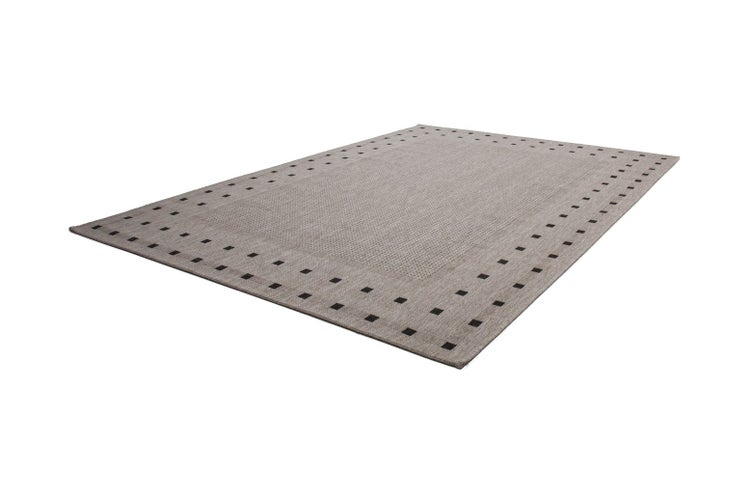 Kurzflor Teppich Nevaeh Silber Modern, Klassisch 160 x 230 cm