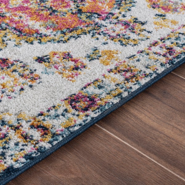 Vintage Orientalischer Teppich Mehrfarbig/Rosa 160x230 cm JULIA
