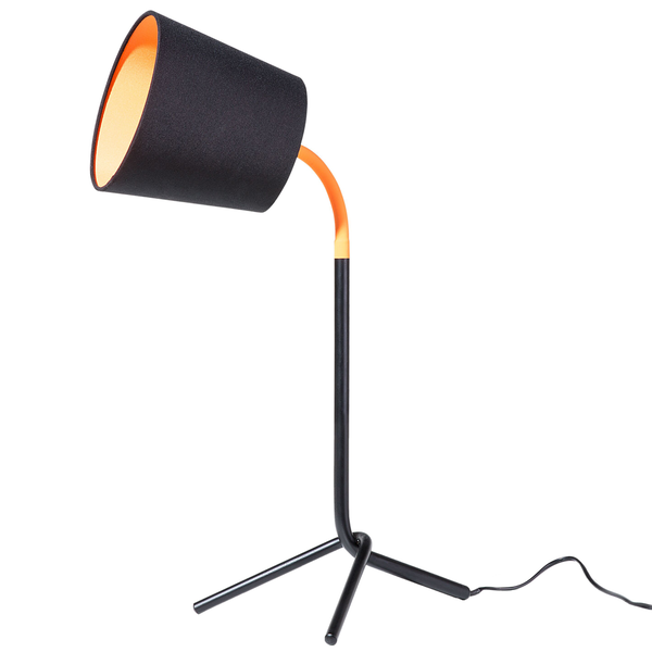 Schreibtischlampe MOOKI verstellbar Metall Schwarz