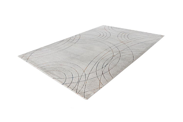 Kurzflor Teppich Tranquiluxe Grau / Multi 10 mm Modern 120 x 170 cm