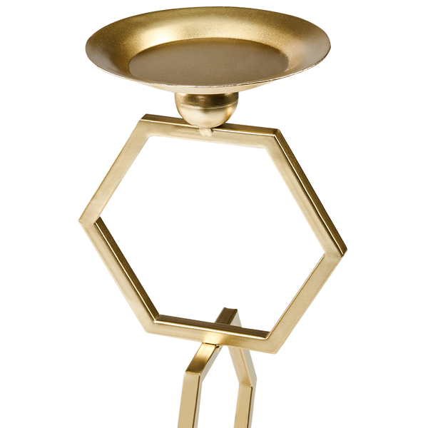 Kerzenständer aus Metall mit geometrischem Design