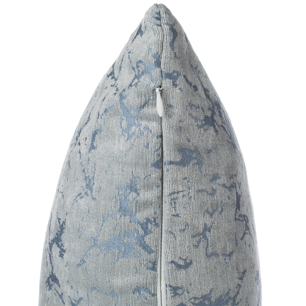 Dekokissen 2er Set WISTERIA 45 x 45 cm Hellgrau Ohne Muster
