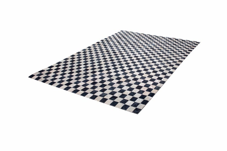 Flachflor Teppich Izara Silber / Grau Patchwork-Design 80 x 150 cm