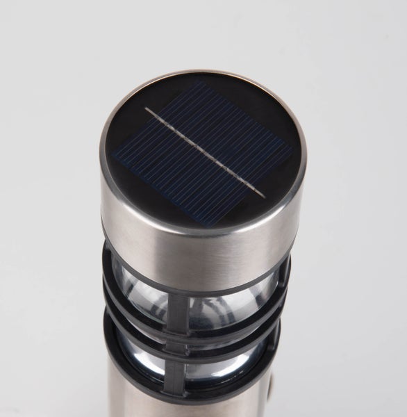 Solarleuchte aus Edelstahl für den Außenbereich